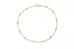 Italian Sterling Silver 10" Station Anklets   - Second Medium