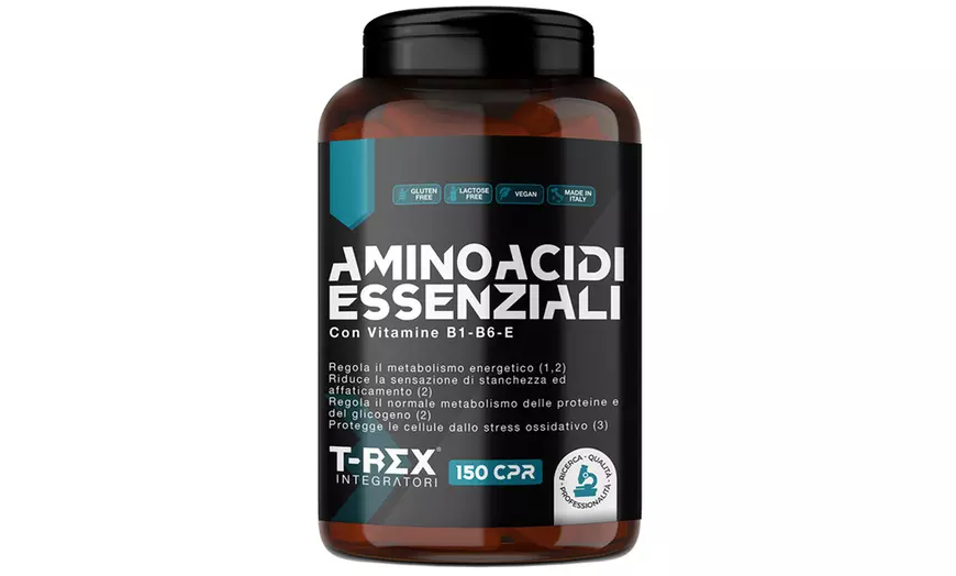 Image 8: Aminoacidi essenziali, glutammina e arginina T-Rex Integratori