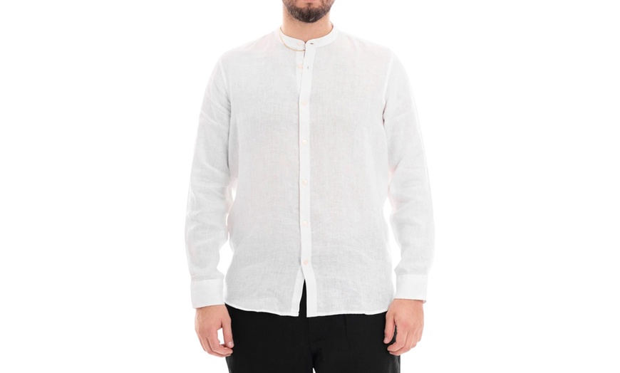 Image 3: Camicia uomo di lino Markup