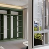 Image 2: Sliding Wardrobes Peru Green Wardrobe