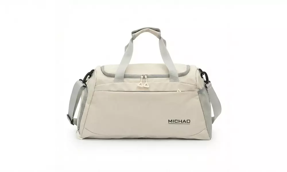 Expandable Travel Duffle Bag with Shoe Compartment