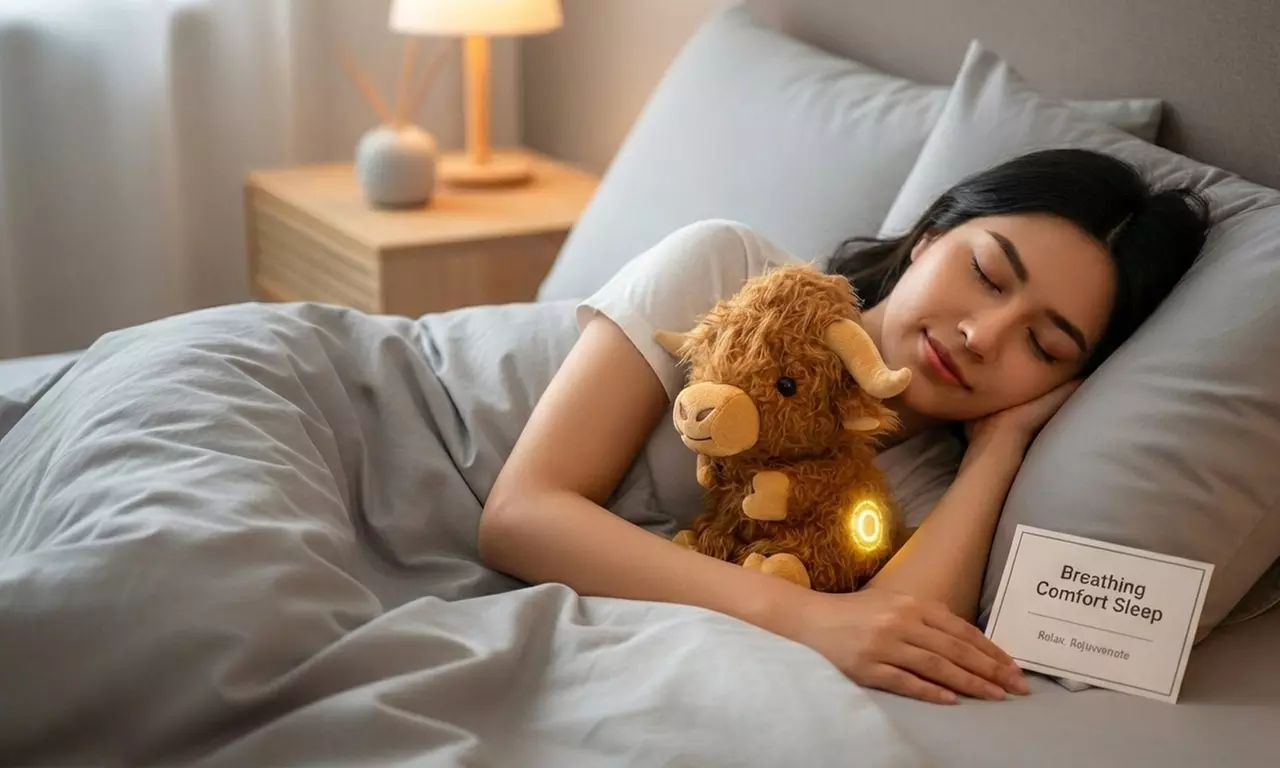 Highland Cow Breathing Plush Sleep Buddy