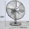 Image 4: Planet Direct 12'' Desk Fan Electric Oscillating Metal Cooling