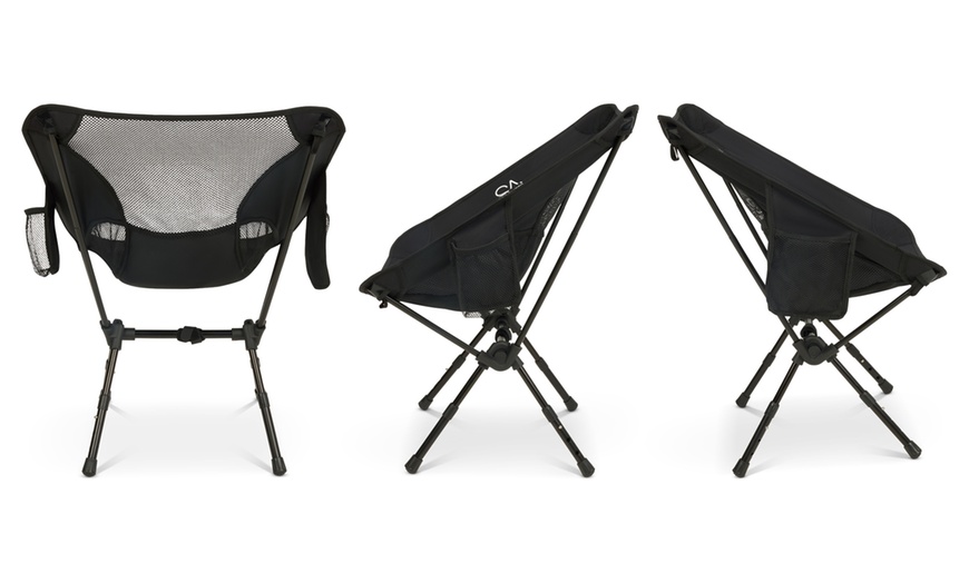 Image 4: Set of Two Folding Camping and Garden Chairs with Storage Bags