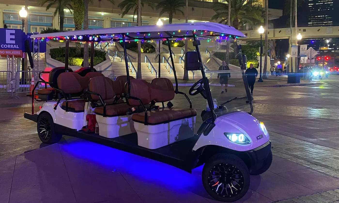 The 'Burg's Brightest: Deluxe Christmas Lights & Local Cart Tour!