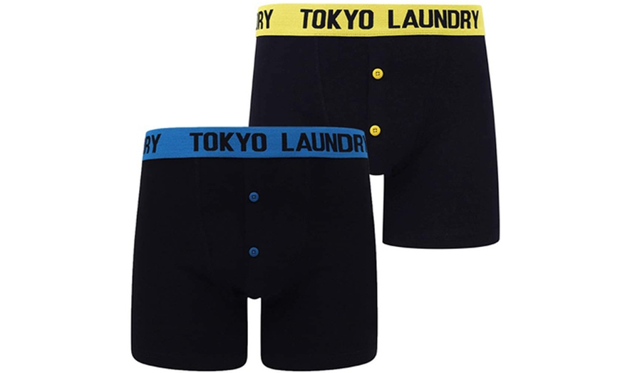 Image 4: Two-Pack of Tokyo Laundry Men's Stripe Print Boxers