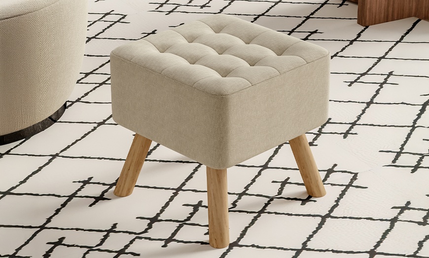 Image 2: Quadratischer Fußhocker