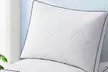 Peace Nest 2 Pack Quilted Goose Feather Down Pillow with Cotton Fabric - Second Medium