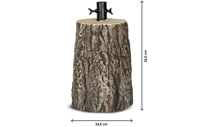 Image 12: Base tronco decorativa per albero di Natale