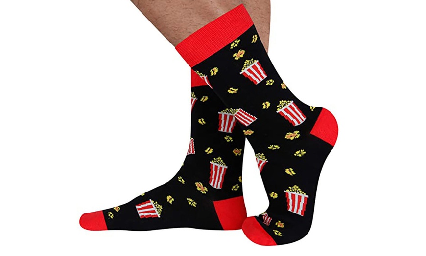 Image 4: Single Pair of Combed Cotton Mid-Calf Socks