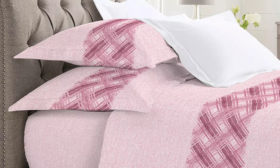 Completo Lenzuola 100% Cotone con angolo di 30 cm, Made in Italy