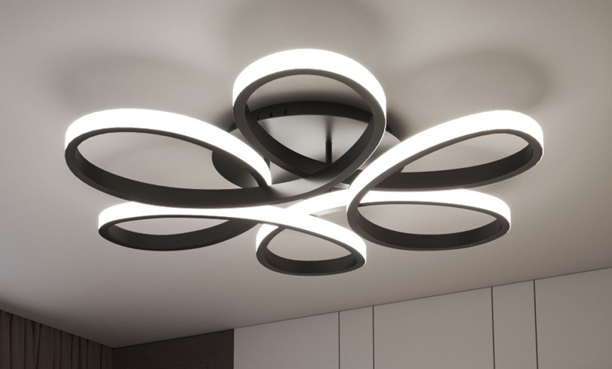 Image 5: Acrylic Petal LED Semi-Flush Ceiling Light