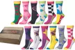 Frenchic Women's Statement Cotton Blend Crew Socks (12-Pairs) - Second Medium
