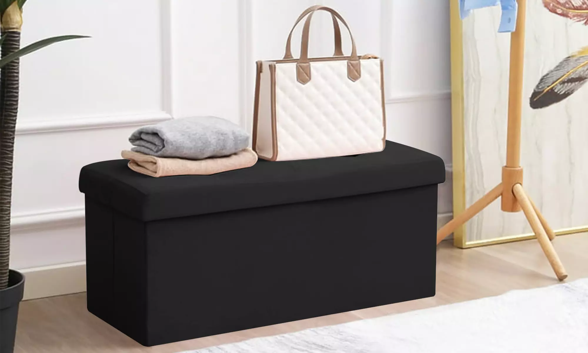 Pouf in Velluto Rettangolare