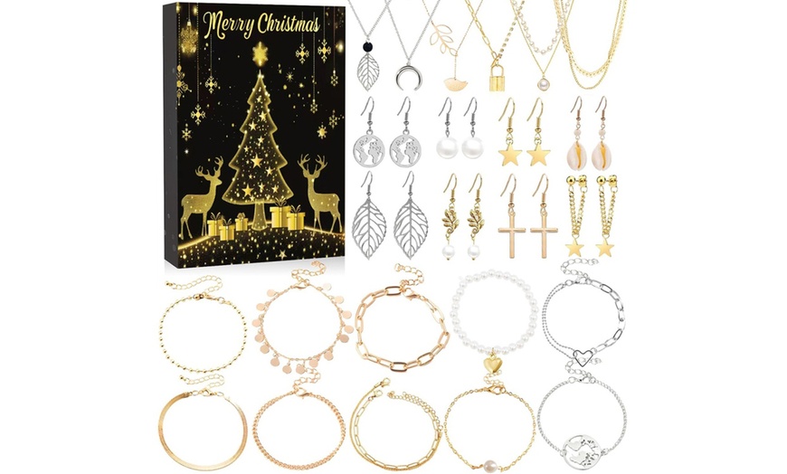 Image 3: Calendrier de l'Avent contenant 24 pièces de bijoux