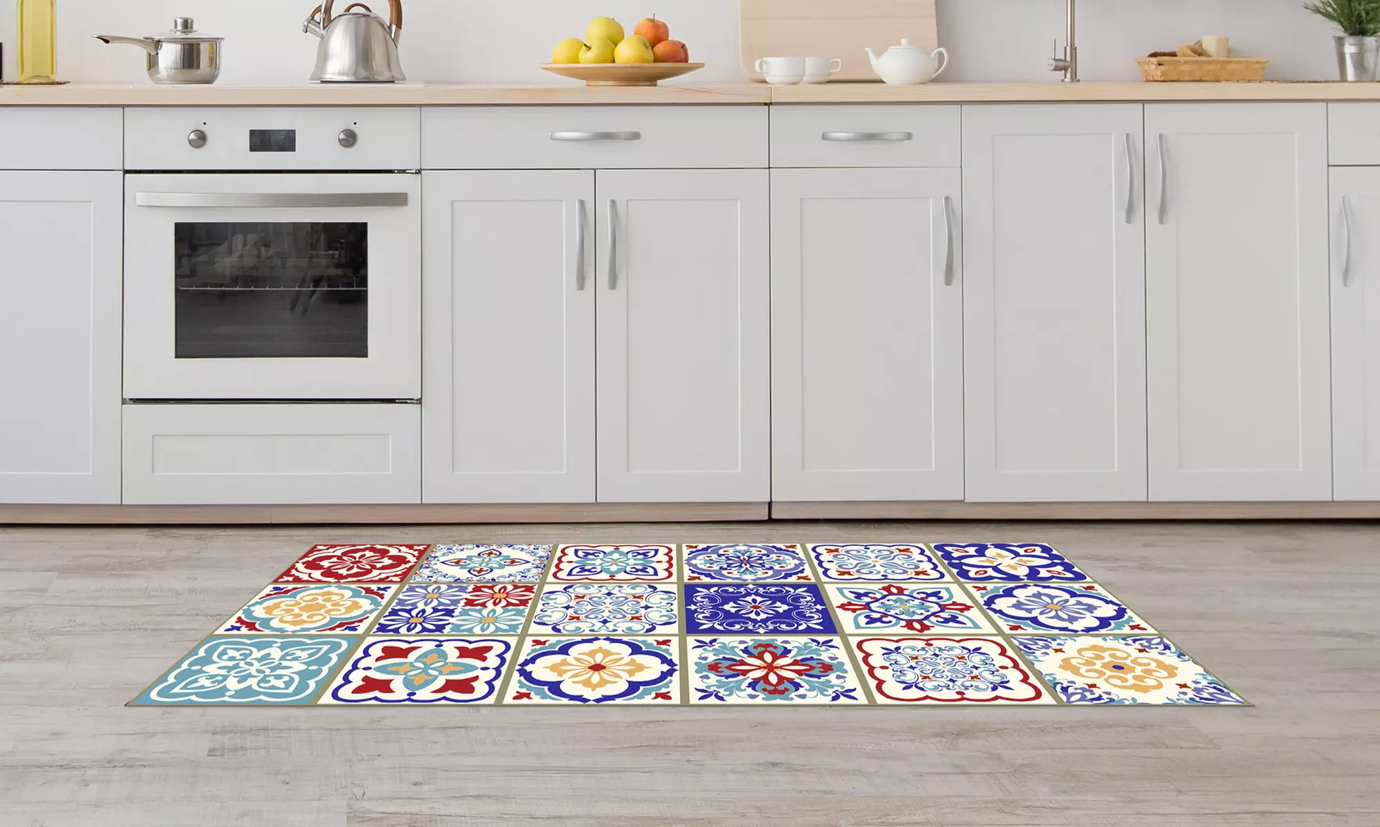 Alfombra con impresión digital y base antideslizante