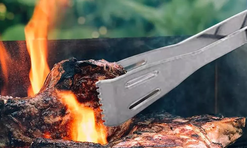 1 ou 2 pinces de cuisine en inox pour barbecue et plancha