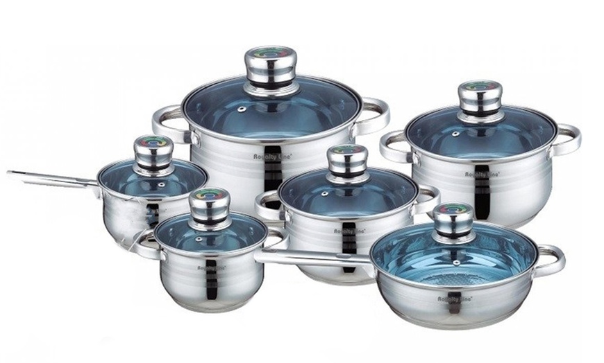 Image 2: Royalty Line 16- oder 18-teiliges Edelstahl-Kochgeschirr-Set
