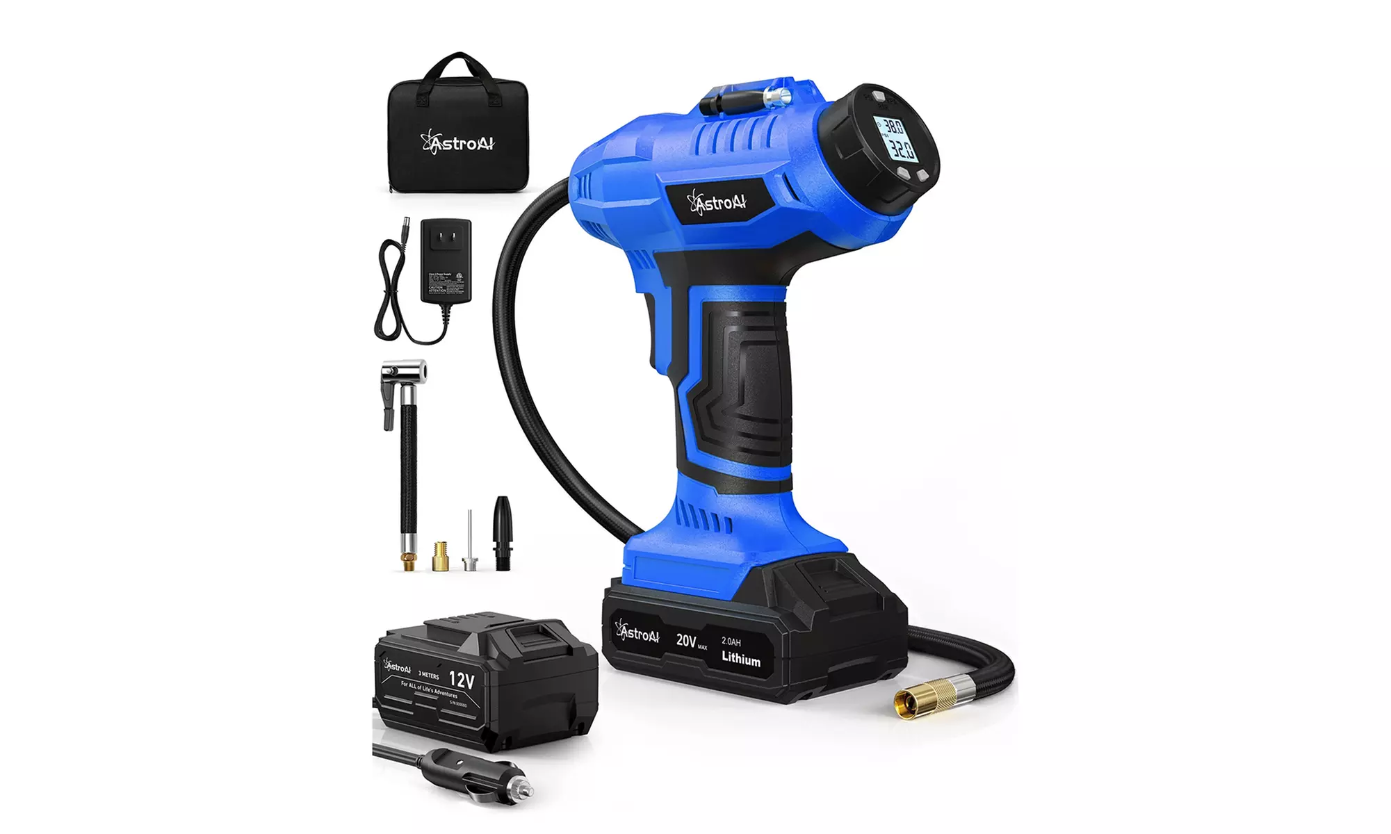 AstroAI 20V Cordless Tire Inflator with Digital Gauge - Second Medium