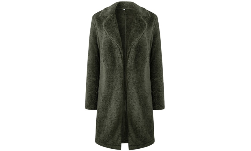 Image 11: Women's Teddy Fleece Coat