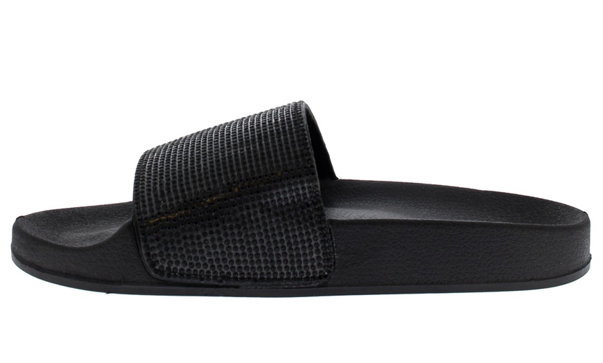 Image 5: Women's Diamante Sliders