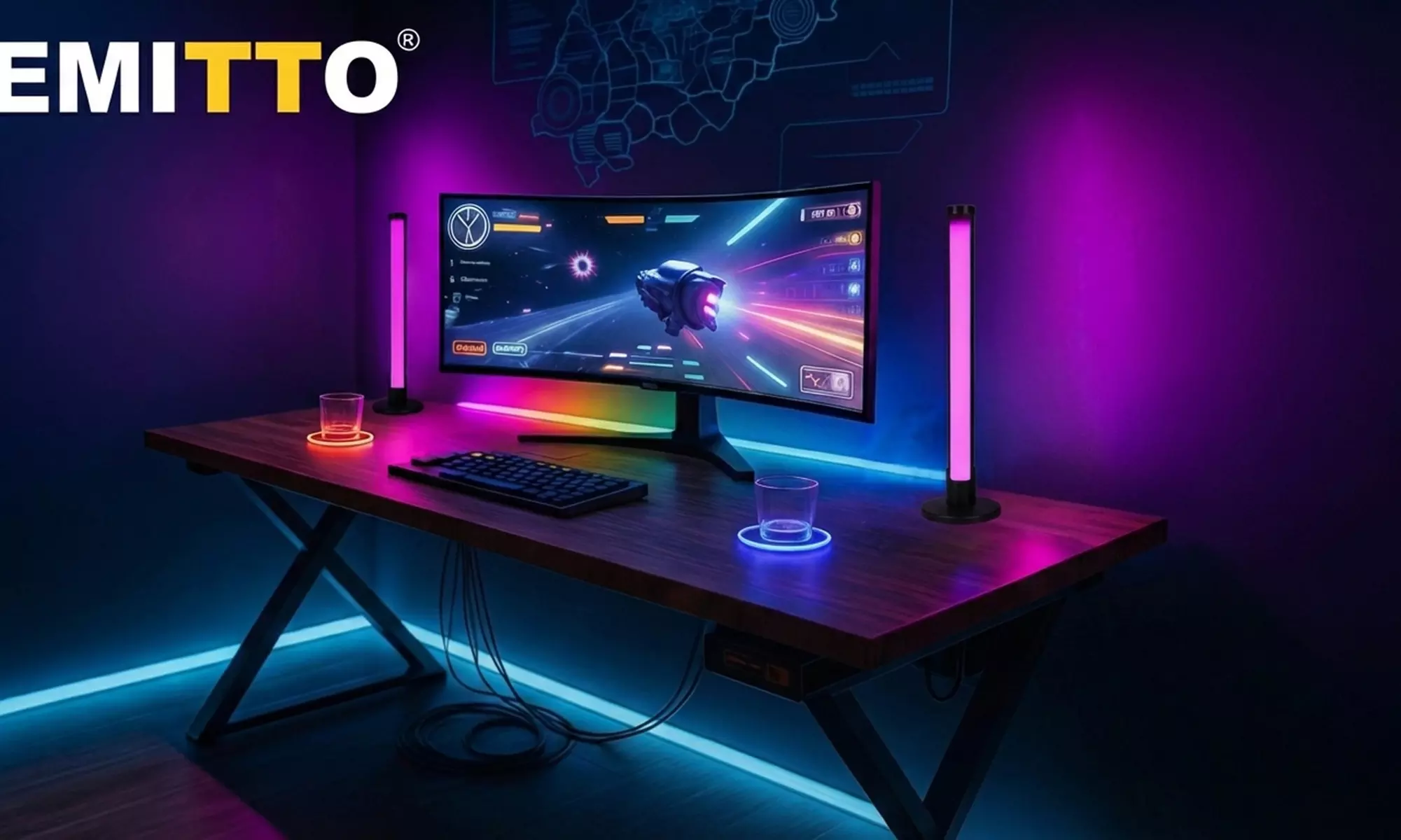Emitto Smart RGB LED Ambient Light Bar Collections