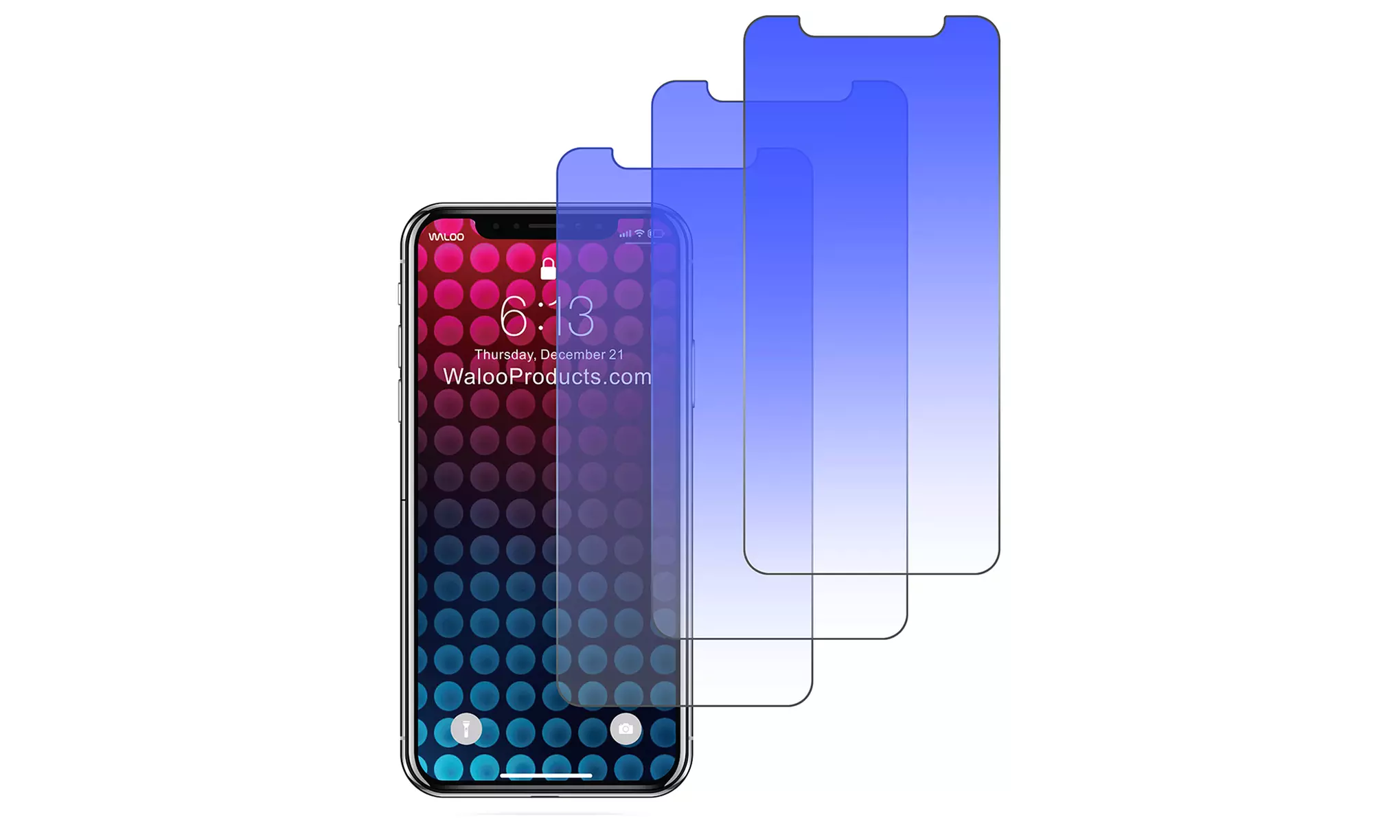 Waloo Tempered Glass or Privacy Tempered Glass Screen Protector for iPhone's