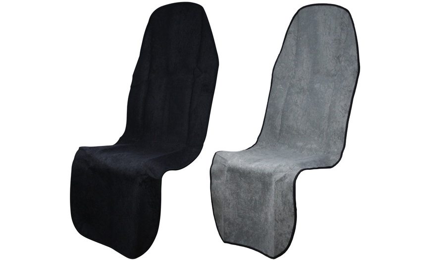 Image 11: Car Seat Cover Mat Workout Sweat Towel Water Quick-Dry Auto Seat Protector
