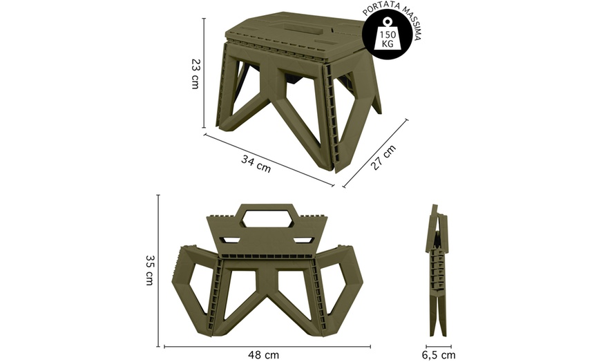 Image 25: Sgabello Pieghevole Multiuso