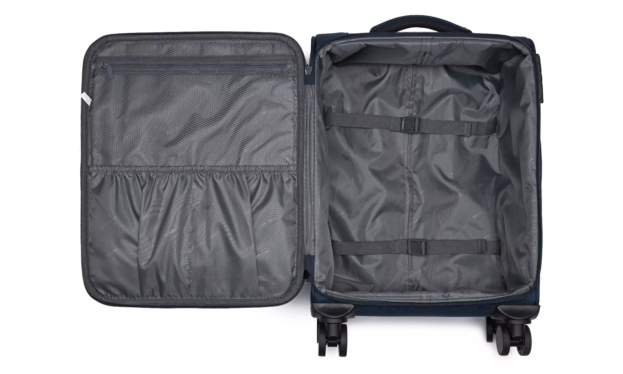 British Traveller Expander Suitcase with TSA Lock