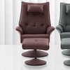 Image 2: Recliner Armchair with Footstool