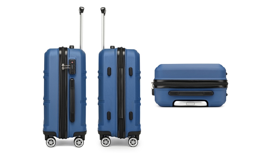 Image 4: KONO 9-Piece Travel Set Cabin Suitcase And Organizer Bags
