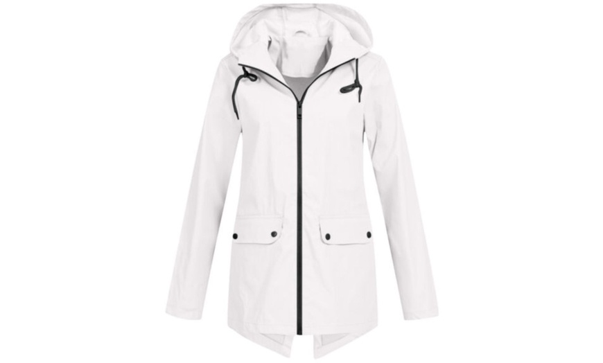 Image 15: Women's Lightweight Zip-through Hooded Windbreaker Jacket
