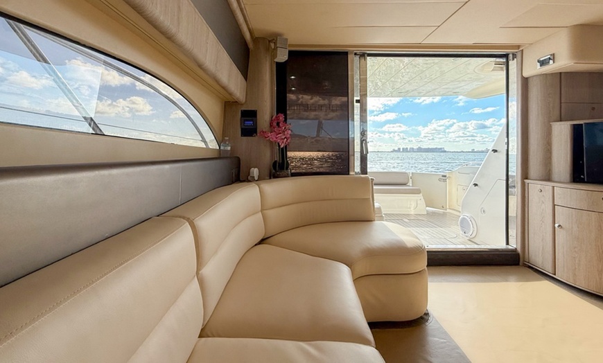 Image 16: Private Luxury Yacht 60 ft + Up to 13 People from Miami River!