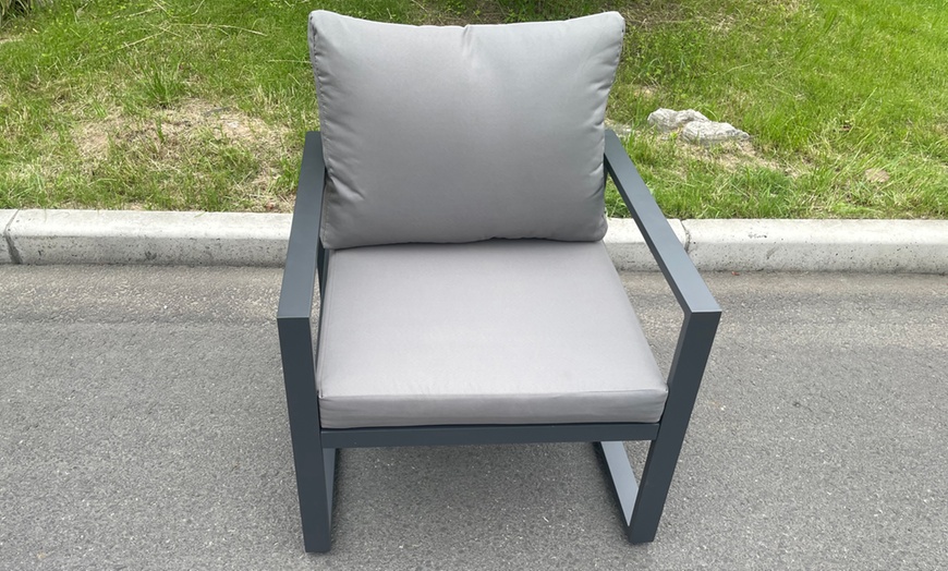 Image 6: Fimous Aluminum Outdoor Garden Corner Sofa 