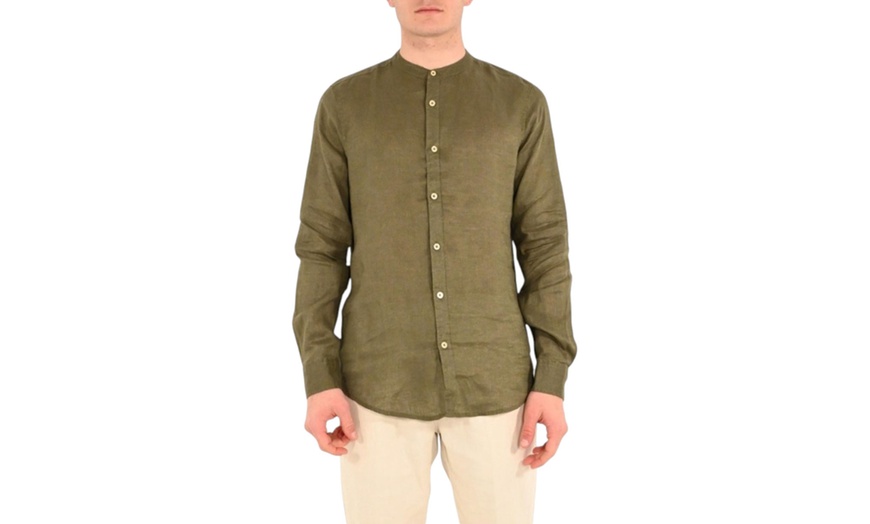 Image 5: Camicia uomo di lino Markup