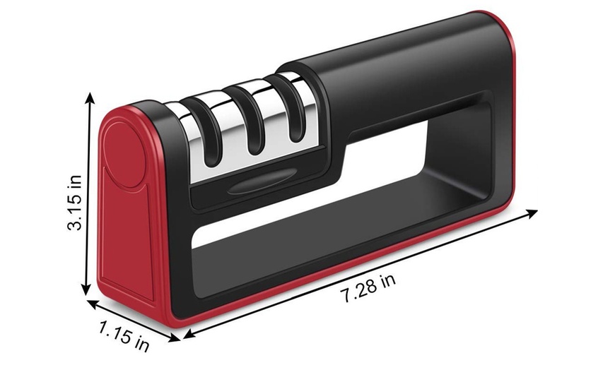 Image 4: Knife Sharpener Professional Ceramic Tungsten Kitchen Sharpening System Tool
