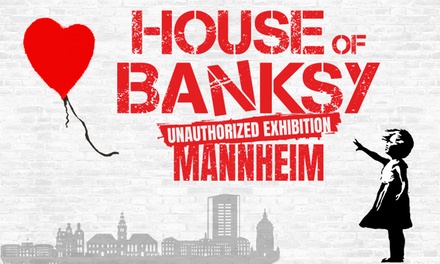 1 Ticket für HOUSE OF BANKSY Mannheim, einlösbar an einem Tag vom 02.12 - 05.12.25 - House of Banksy Ausstellung Mannheim