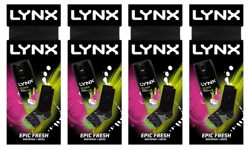 Image 5: Up to Four Lynx Epic Fresh Body Spray and Socks Gift Sets