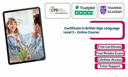 Certificate in British Sign Language Level 3 - Online Course - Online Training Academy