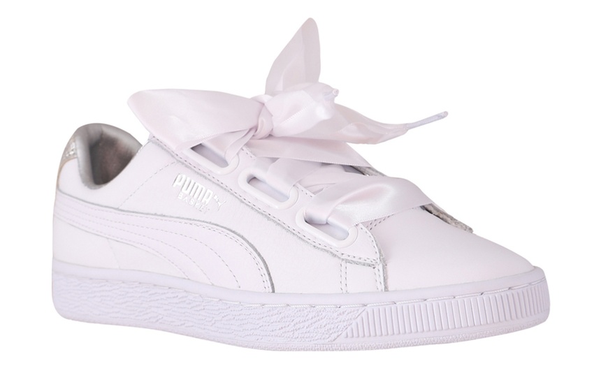 Image 2: Puma Basket Heart Sneakers