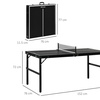 Image 7: SPORTNOW 5ft Foldable Mini Table Tennis Table