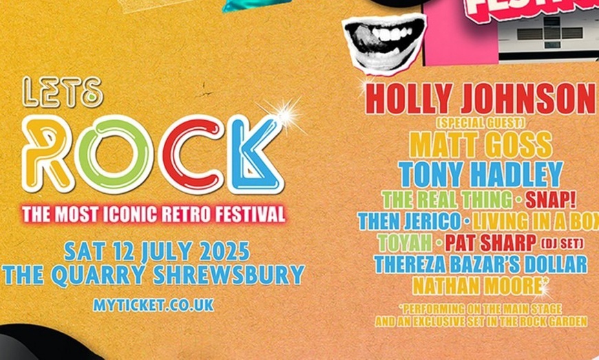 Image 1: Tickets to Let's Rock 2025 | 12 July | Shrewsbury