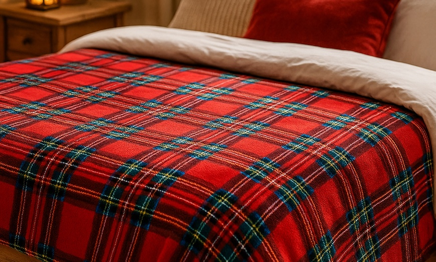 Image 2: Coperta plaid in micropile