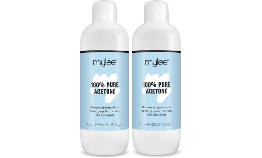 Image 2: One or Two Mylee 100% Acetone Nail Removers 600ml