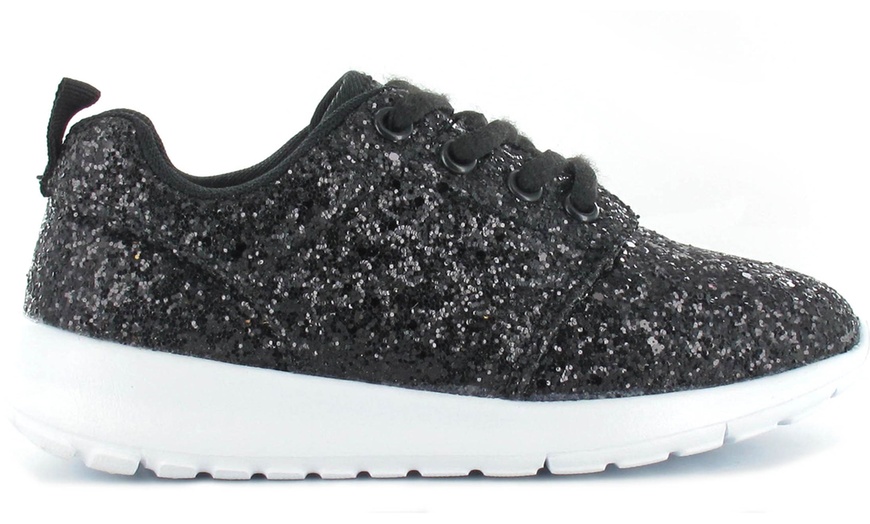 Image 2: Women's Glitter Trainers