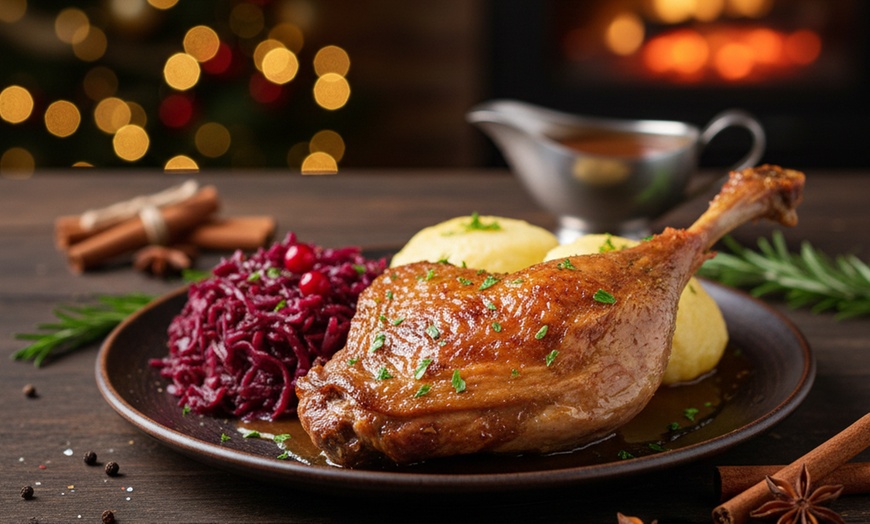 Image 2: Weihnachtsente o. weihnachtliche Gänsekeule inkl. Beilagen zum Abholen