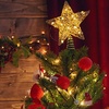 Image 2: Living And Home Christmas Star Sequins Tree Topper with LED Lights