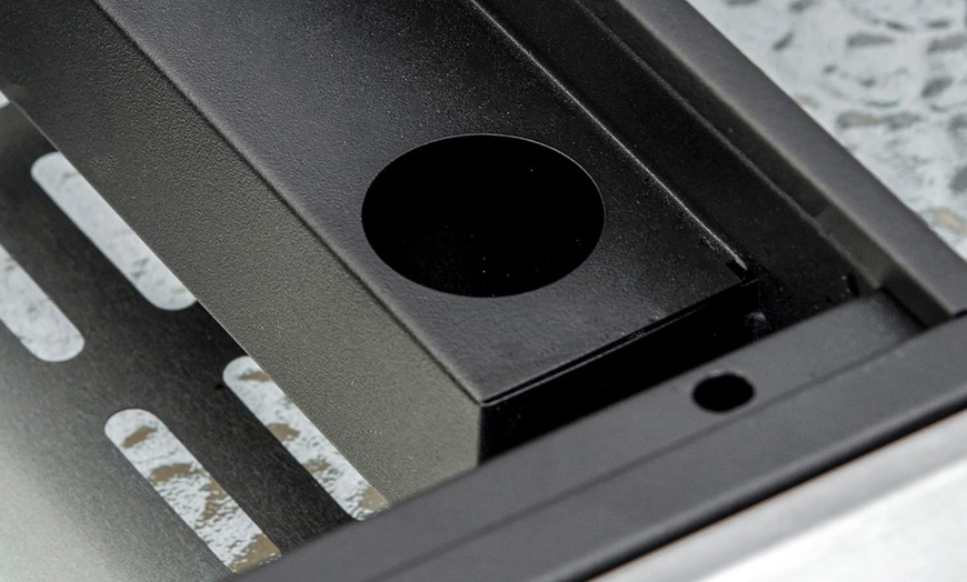 Image 5: Outsunny Tabletop Gas Plancha Grill with Two Stainless Steel Burner