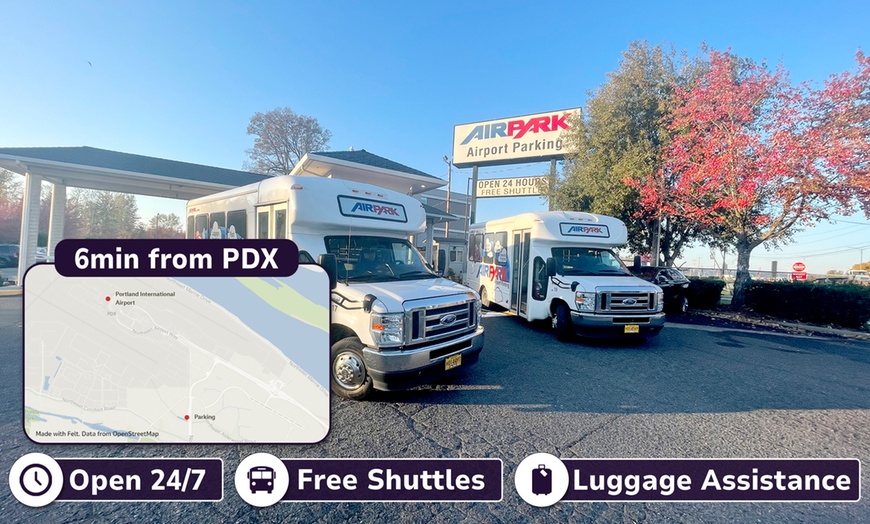 Image 1: Up to 12% Off PDX Airport Parking for Up to 5, 7 or 10 Days 